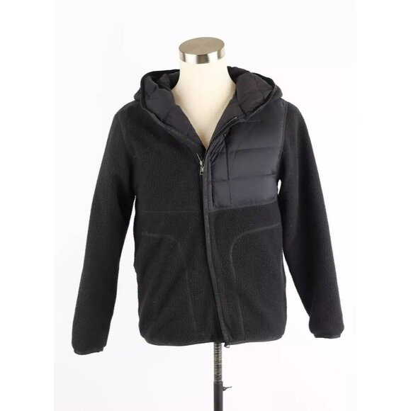 $1590 Moncler Feyder Fleece Down Jacket SZ 1/XS Black MINT